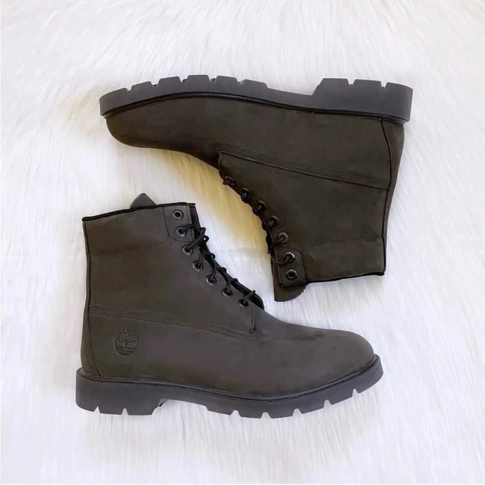 Timberland Men’s Classic 6 Inch Waterproof Brown Boots - Picture 6 of 7